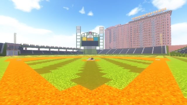 マイクラで野球場作ったから評価して 投打スタジアムch