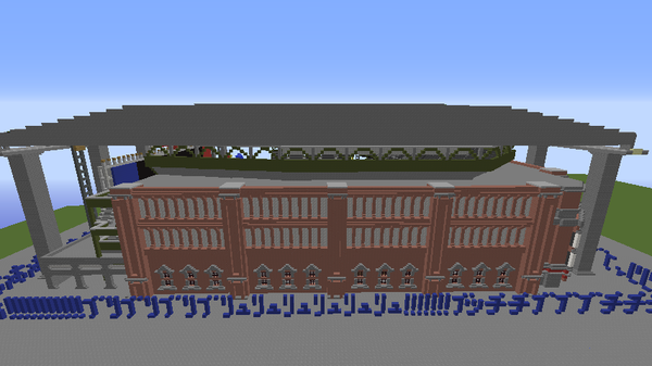 マイクラで野球場作ったから評価して